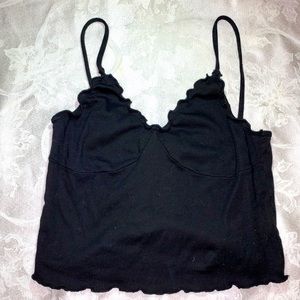 Black Tank/ crop top